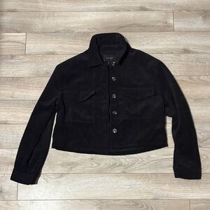 Love Tree Black Corduroy Utility Jacket